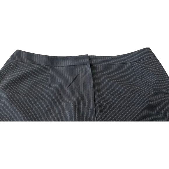 LE SUIT HIGH RISE, WIDE LEG, DRESS PANTS, WOMENS, 14, BLACK/GREY THIN PINSTRIPES - Picture 4 of 10